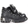 Image de New Rock Bottines 110-S1 pour femme, Noir , 37 EU