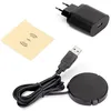 Image de Emuca - Chargeur induction sans fil caché pour meuble Airtop 2, Ø60mm, 5V DC 2A (QI-10W), Plastique noir