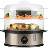 Image de BLACK+DECKER BXST800E - Cuiseur Vapeur 800W | Capacité 6,5L (6-7 Portions) | Réservoir Eau 1L avec Indicateur | 2 Plateaux Empilables + Bol à Riz | Minuterie 60 min | Sans BPA | Lavable Lave-Vaisselle