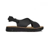 Image de Camper pour femme. K200157-022 Sandales en cuir noir Caterpillar (37), Plat, Boucle, Casuel