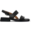 Image de Camper pour femme. K201486-005 Sandales en cuir Dana noir (38), Plat, Boucle, Casuel