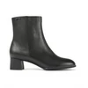 Image de Camper pour femme. K400664-001 Bottines en cuir noir Katie -Hauteur du talon : 5 cm (38), 5 à 8 cm, Fermeture éclair, Casuel