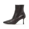 Image de Neosens pour femme. 331951101003_001 Bottines en cuir S3195 noir (38), 8 à 10 cm, Fermeture éclair, Casuel