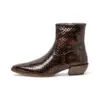Image de Neosens pour femme. 3335311XK003_012 Bottines en cuir marron S3353 (41), 3 à 5 cm, Fermeture éclair, Casuel