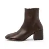 Image de Neosens pour femme. 333741112003_012 Bottines en cuir marron S3374 (40), 5 à 8 cm, Fermeture éclair, Casuel