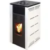 Image de Poêle à granulés sans électricité modèle Natur Style 8 kW. Fonctionne sans connexion électrique. Couleur blanche