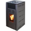 Image de Poêle à granulés sans électricité modèle Natur Style 8 kW - Poêle à granulés sans courant - Fonctionne sans raccordement électrique (Noire)