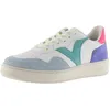 Image de Victoria Baskets Madrid Effet Cuir & Pièces Multicolores en Daim & Bout Perforé 1258269 pour Femme Azul 38