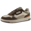 Image de Victoria 1985 Basket Basse Unisexe C80 Cuir & Pièces Colorées & en Croûte De Cuir & Logo Rétro 8800126 pour Adulte Taupe 42