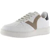 Image de Victoria Baskets Unisexe Madrid Effet Cuir & Pièces Colorées en Contraste & Bout Perforé 1258201 pour Adulte Taupe 36