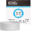 Image de NANOCABLE 10.20.0504 - Câble Ethernet rigide RJ45 Cat.6 UTP AWG24, Gris, 305mts