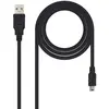 Image de NANOCABLE Adaptateur USB C vers DisplayPort 10.01.0400 Noir 50 cm
