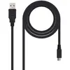 Image de Nanocable 10.01.0503 - Câble USB 2.0 vers Micro USB, mâle-mâle, Noir, 3mts