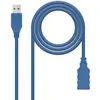 Image de Nanocable 10.01.0902-BL - Câble d'extension USB 3.0, mâle-femelle, Bleu, 2mts