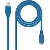 Image de Nanocable 10.01.1101-BL - Câble USB 3.0 vers micro USB 3.0, mâle-mâle, Bleu,1mts