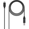 Image de Nanocable 10.01.2201 - Câble d'imprimante 3A USB 2.0 vers USB-C, mâle-mâle, 1mts
