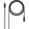 Image de Nano Cable Câble USB 3.2 Gen2x2 20Gbps 5A/100W 4K/60Hz USB-C/M-USB-C/M, Noir, 1.0m