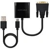 Image de Nanocable 10.16.2008-BK - Convertisseur DVI 24+1/M vers VGA DBH15/H, Noir, 10cm