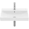 Image de Roca - Lavabo - Lavabo mural fineceramic "Ona" avec jeu de fixations 600 x 460 mm - blanc mat -