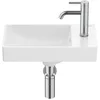Image de Roca - Lave-mains - Lave-mains compact en fineceramic "Ona" avec jeu de fixations 450 x 260 mm - blanc mat -
