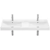 Image de Roca - Lavabo - Lavabo double mural Fineceramic Ona avec jeu de fixations, 1200x460 mm, blanc mat