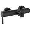Image de ROCA A5A029ENB0 ONA Grifo Monomando Baño-Ducha con Inversor Automático Negro Mate