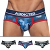 Image de Addicted Lot de 3 Slips Camo Mesh Push Up Kaki - Gris - Bleu S