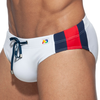 Image de Addicted Slip de Bain Basic Stripes Blanc M