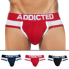 Image de Addicted Lot de 3 Slips Combi Mesh Noir - Rouge - Bleu Marine S
