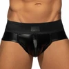 Image de AD Fetish Slip Front Zip Rub Cockring Noir 2XL