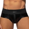 Image de AD Fetish Slip Front and Back Zip Rub Cockring Noir L