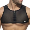 Image de Addicted Top Crop Mesh Zip Noir XS/S