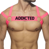 Image de AD Fetish Harnais Neon Multi Band Rose Fluo XL/XXL