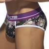 Image de Addicted Slip VIOLET FLOWERS Noir-Violet
