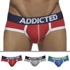 Image de Addicted Lot de 3 Slips Basic Rouge - Gris - Bleu 2XL