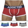 Image de Addicted Lot de 3 Boxers Courts Basic Coton Rouge - Gris - Bleu L