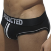 Image de Addicted Slip Bottomless Double Piping Noir XL