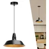 Image de Aigostar Plafonnier Métal Noir et Or Semi Sphérique E27 Style Industriel Décoration Moderne pour Salon, Couloir, Chambre, Salle à Manger etc