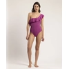 Image de Admas - Maillot de bain 1 Pièce à volants latéraux violet 38