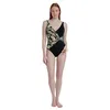 Image de ADMAS Maillot de bain réducteur Jungle Mare pour femme, Noir , 46