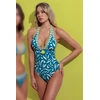 Image de Admas - Maillot de bain 1 pièce Patchwork bleu 46