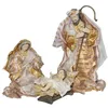 Image de SIGNES GRIMALT Naissance 3 pièces Décoration Noël Résine Doré 30 cm
