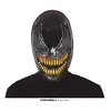 Image de FIESTAS GUIRCA | Masque de Héros Noir en PVC (Taille Unique) - Accessoire de Déguisement pour Superhéros et Méchants - Idéal pour Halloween, Carnaval et Fêtes Déguisées - Unisexe Adulte - Noir