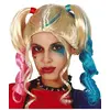 Image de FIESTAS GUIRCA | Perruque Couettes pour Femme (Taille Unique) - Accessoire de Costume Thématique de Super-héros et Vilains, Mr. Smile, Halloween et Fêtes - Idéal pour Adultes - Jaune et Multicolore