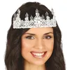 Image de FIESTAS GUIRCA - Bandeau Couronne MÉTALLIQUE Diamant Argent Adulte - Accessoire de déguisement - Cosplay pour Carnaval - Thême(s) :