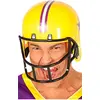 Image de FIESTAS GUIRCA | Casque de Football Américain Jaune (Taille Unique) - Accessoire Sportif pour Costumes de Joueur de Football Américain - Idéal pour Fêtes à Thème - Adulte Unisexe - Jaune
