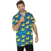 Image de FIESTAS GUIRCA Chemise Canards en Caoutchouc Bleu (48-50/M) - Accessoire de Costume pour Homme Adulte - Idéal pour Les fêtes d'été, Les remises de diplômes et Les célébrations hawaïennes - Bleu