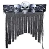 Image de Rideau de porte tête de mort 90 x 30 cm - Noir