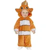 Image de FIESTAS GUIRCA | Costume Petit Poisson Bébé (12-18 Mois) - Cagoule et Combinaison - Costumes d'Animaux Marins pour Halloween, Carnaval et Fêtes Costumées - Idéal pour Bébé Unisexe - Orange et Blanc