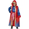 Image de FIESTAS GUIRCA | Costume de Boxeur Enfant (5-6 ans) - Robe, T-shirt et Pantalon - Costumes Sportifs pour Halloween, Carnaval et Fêtes Costumées - Idéal pour Enfants - Bleu et Rouge
